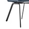 Armen Living Rylee Dining Room Accent Chair in Blue Fabric and Black Finish, PK2 LCRYSIBLU - alternate 4